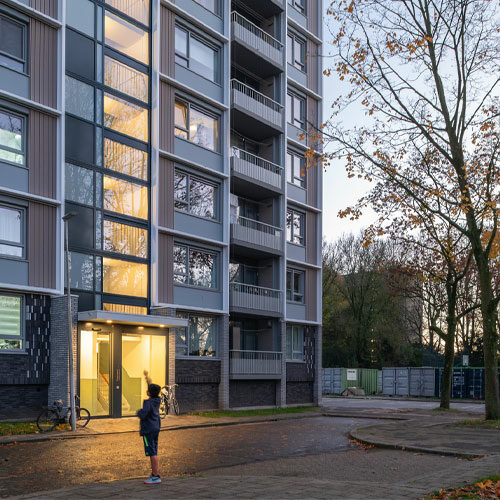 DOOR Architecten Utrecht Thema Exterior nigth detail
